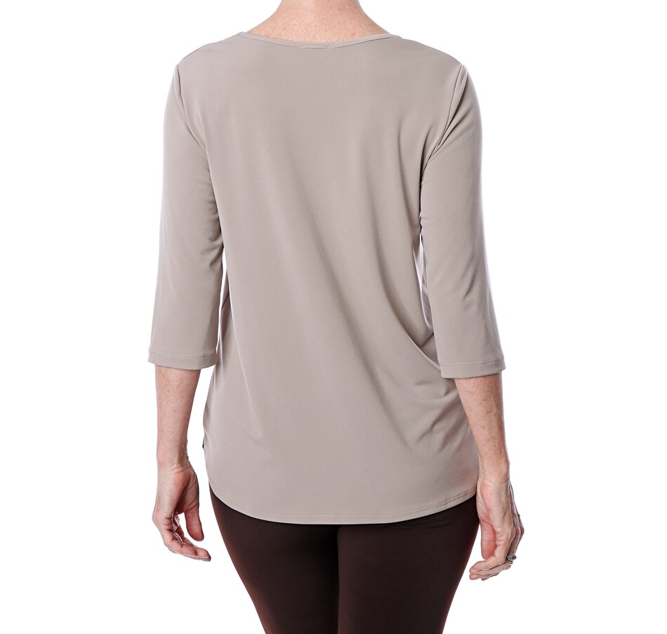 Image 492288_ALTMORE2.jpg, Product 492-288 / Price $22.33, Kim & Co. Brazil Knit 3/4 Sleeve Top from Kim & Co. on TSC.ca's Fashion department