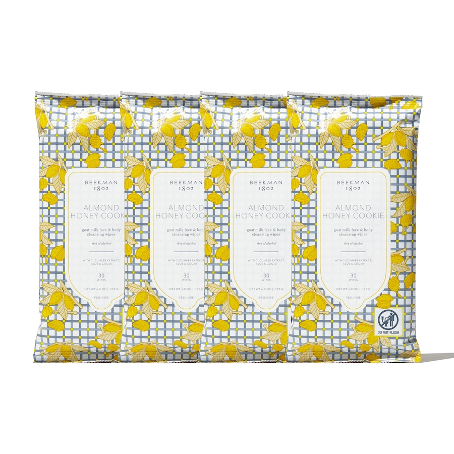 Image 495004_ALMHY.jpg, Product 495-004 / Price $48.00, Beekman 1802 Goat Milk Facial Cleansing Wipes - 4-Pack from Beekman 1802 on TSC.ca's Beauty department