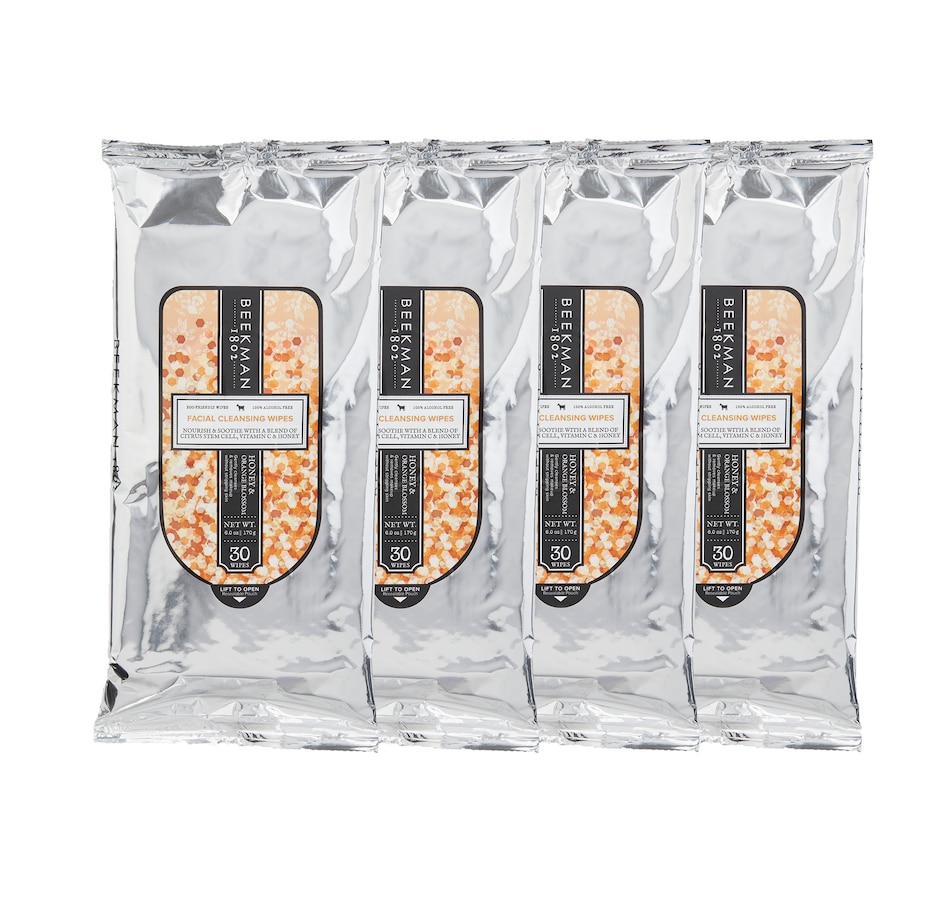 Image 495004_HOE.jpg, Product 495-004 / Price $34.50, Beekman 1802 Goat Milk Facial Cleansing Wipes - 4-Pack from Beekman 1802 on TSC.ca's Beauty department