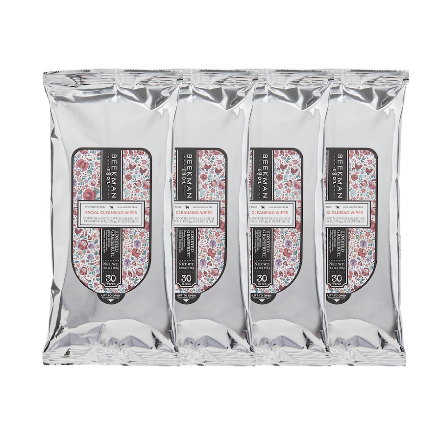 Image 495004_HONGT.jpg, Product 495-004 / Price $48.00, Beekman 1802 Goat Milk Facial Cleansing Wipes - 4-Pack from Beekman 1802 on TSC.ca's Beauty department