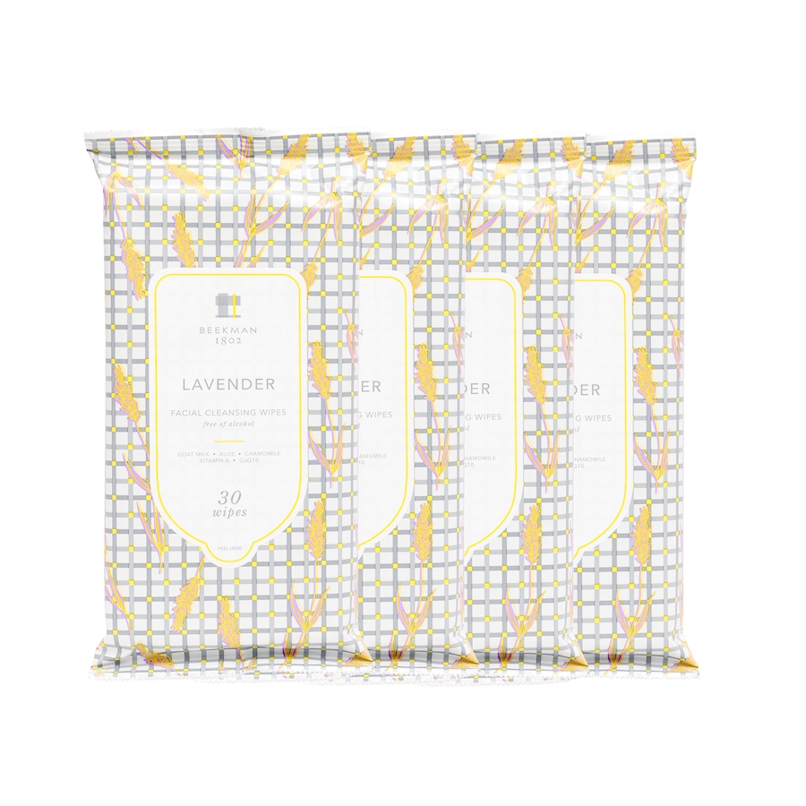 Image 495004_LAV.jpg, Product 495-004 / Price $48.00, Beekman 1802 Goat Milk Facial Cleansing Wipes - 4-Pack from Beekman 1802 on TSC.ca's Beauty department