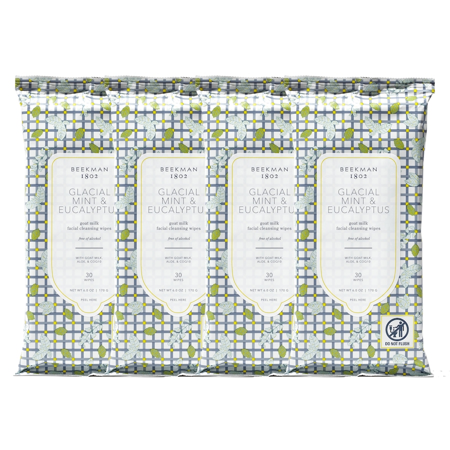 Image 495004_MTEUC.jpg, Product 495-004 / Price $48.00, Beekman 1802 Goat Milk Facial Cleansing Wipes - 4-Pack from Beekman 1802 on TSC.ca's Beauty department