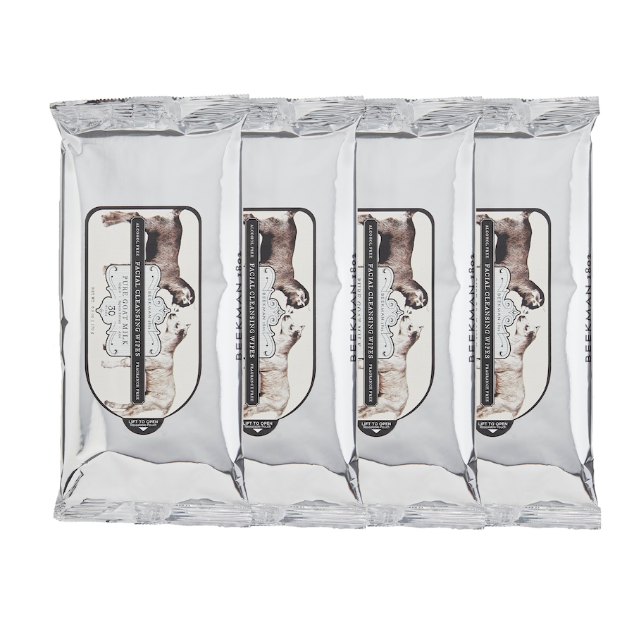Image 495004_PURMK.jpg, Product 495-004 / Price $48.00, Beekman 1802 Goat Milk Facial Cleansing Wipes - 4-Pack from Beekman 1802 on TSC.ca's Beauty department