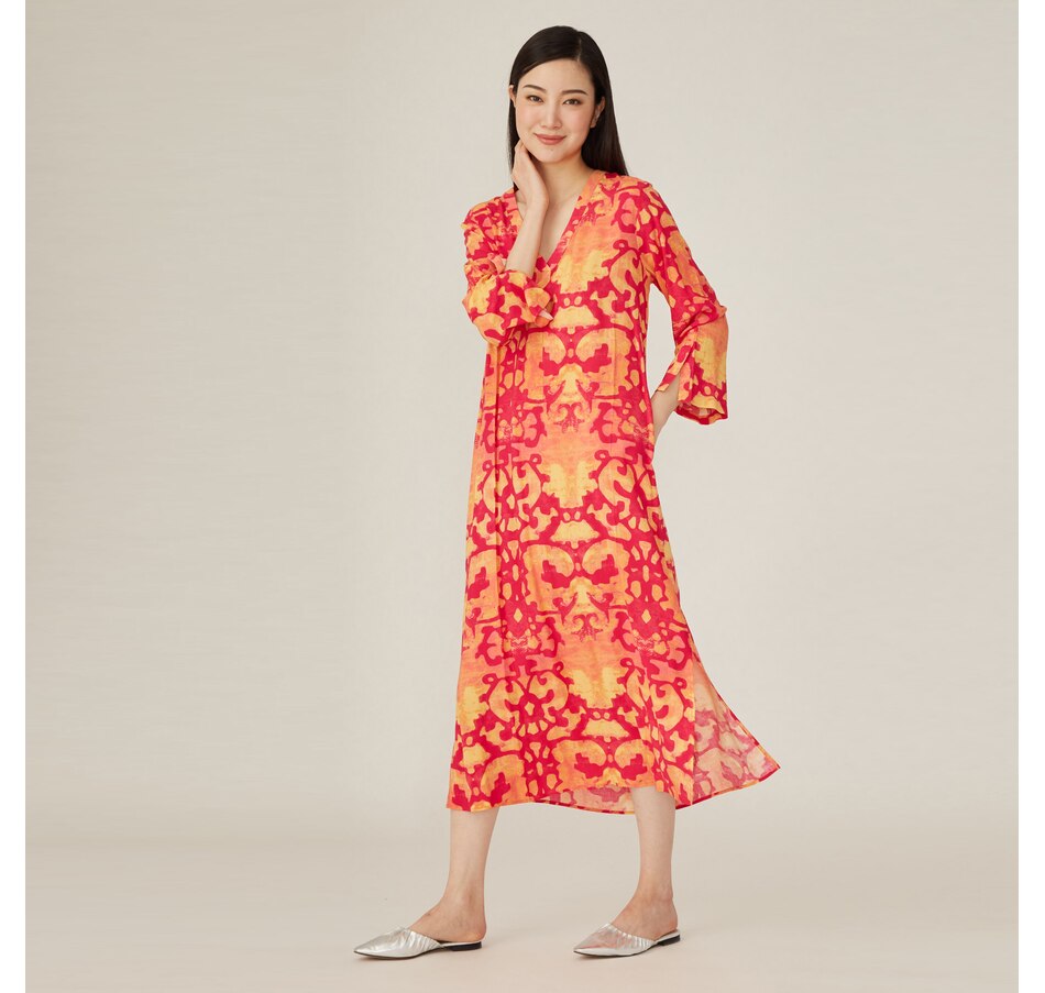 Image 496879_ALTMORE1.jpg, Product 496-879 / Price $39.33, N Natori Printed V-Neck Caftan from N Natori on TSC.ca's Clothing & Shoes department