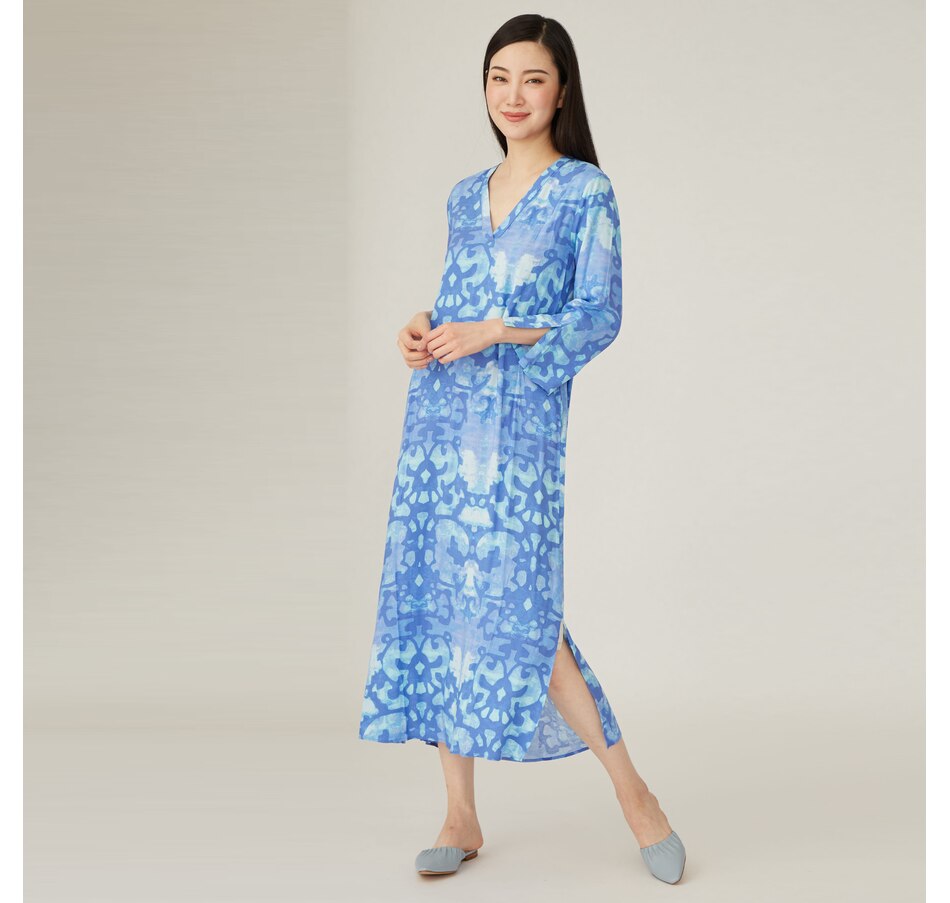 Image 496879_ALTMORE2.jpg, Product 496-879 / Price $39.33, N Natori Printed V-Neck Caftan from N Natori on TSC.ca's Clothing & Shoes department