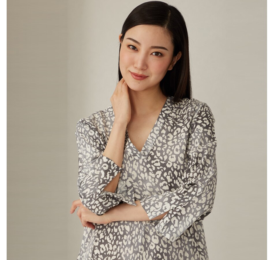 Image 496879_GYL.jpg, Product 496-879 / Price $39.33, N Natori Printed V-Neck Caftan from N Natori on TSC.ca's Clothing & Shoes department