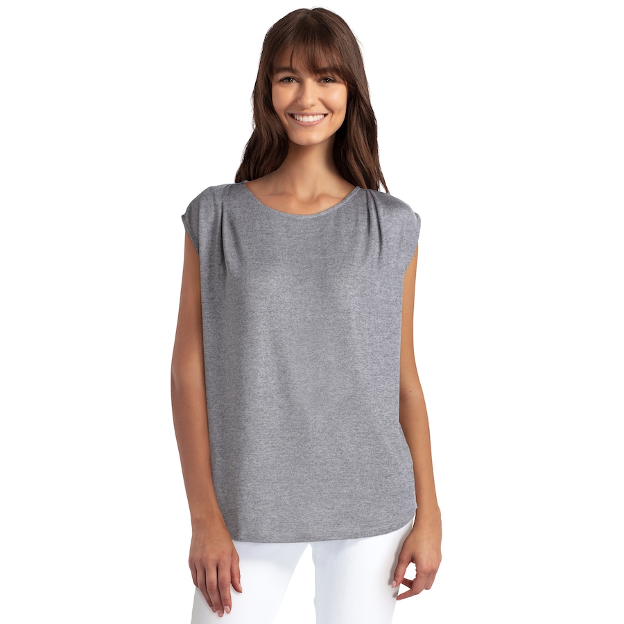 Image 496961_RNDRP.jpg, Product 496-961 / Price $14.33, H Halston Fog Foil Sleeveless Top from H Halston on TSC.ca's Fashion department