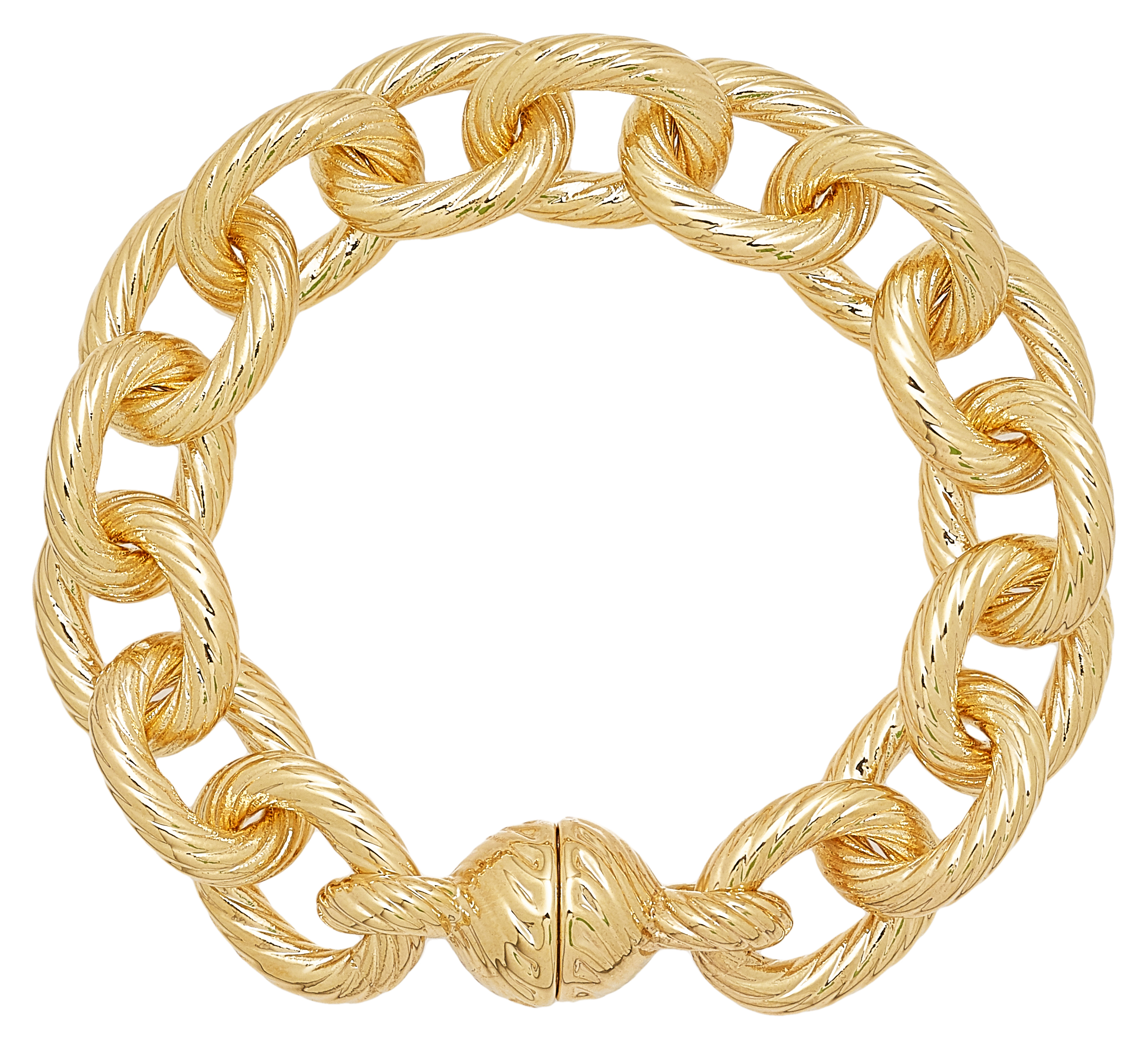Tsc ca Res Oro 14k Italian Gold Electroform Bracelet Tsc ca Res Oro 14k Italian Gold Electroform Bracelet