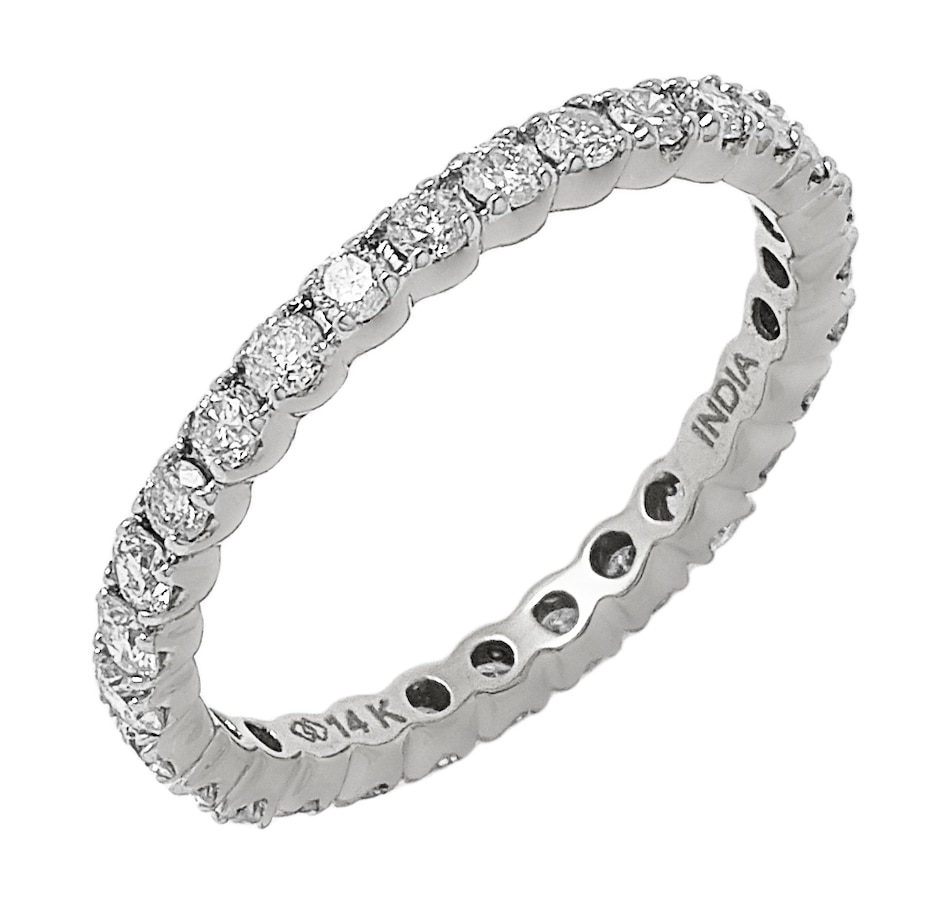 Jewellery - Rings - Bands - 14K Gold Diamond Eternity Band - Online ...