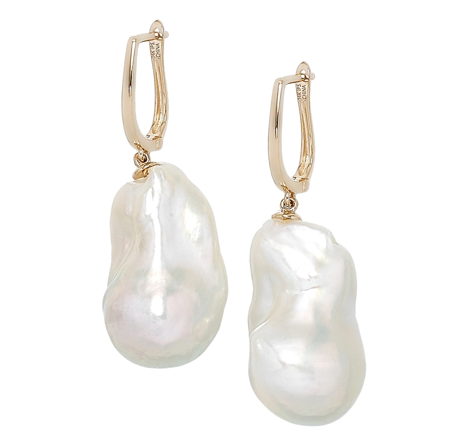 Jewellery - Earrings - Drop Earrings - Imperial Pearls 14K Yellow Gold ...