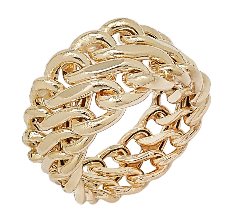 99 , stefano oro 14k yellow gold graduated infinity ring from