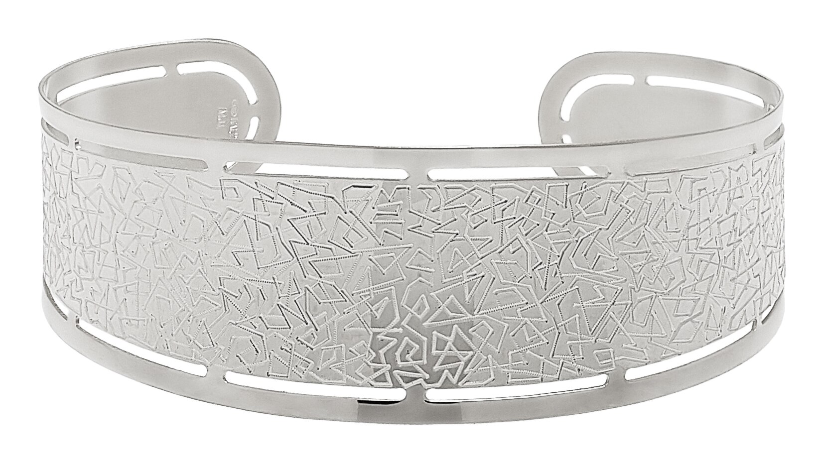 Silver Gallery Sterling Silver Laser Design Bangle