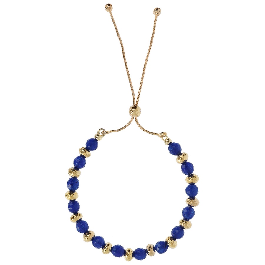 Image 500145_BQZ.jpg, Product 500-145 / Price $39.33, Etrusca Hammered Roundel Bead and Gemstone Adjustable Slider Bracelet from Etrusca Jewellery on TSC.ca's Jewellery department