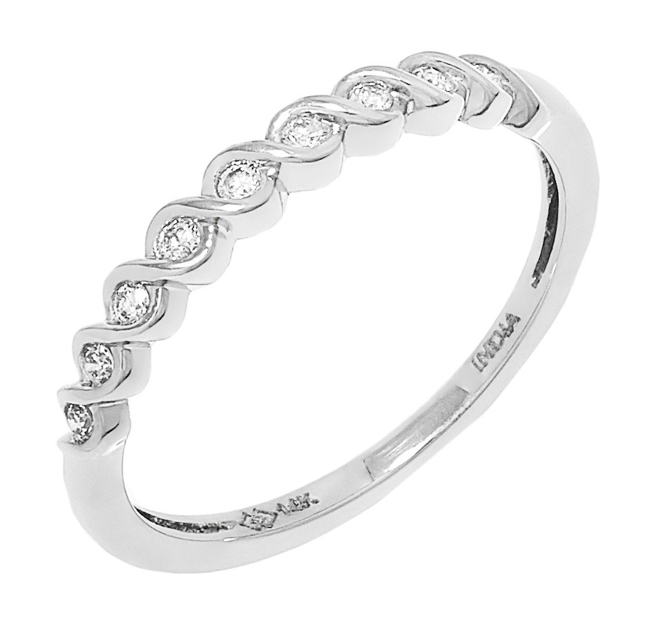 Image 500562_WGL.jpg, Product 500-562 / Price $319.99, 10K Gold & Diamond Swirl Band from Diamond Show on TSC.ca's Jewellery department