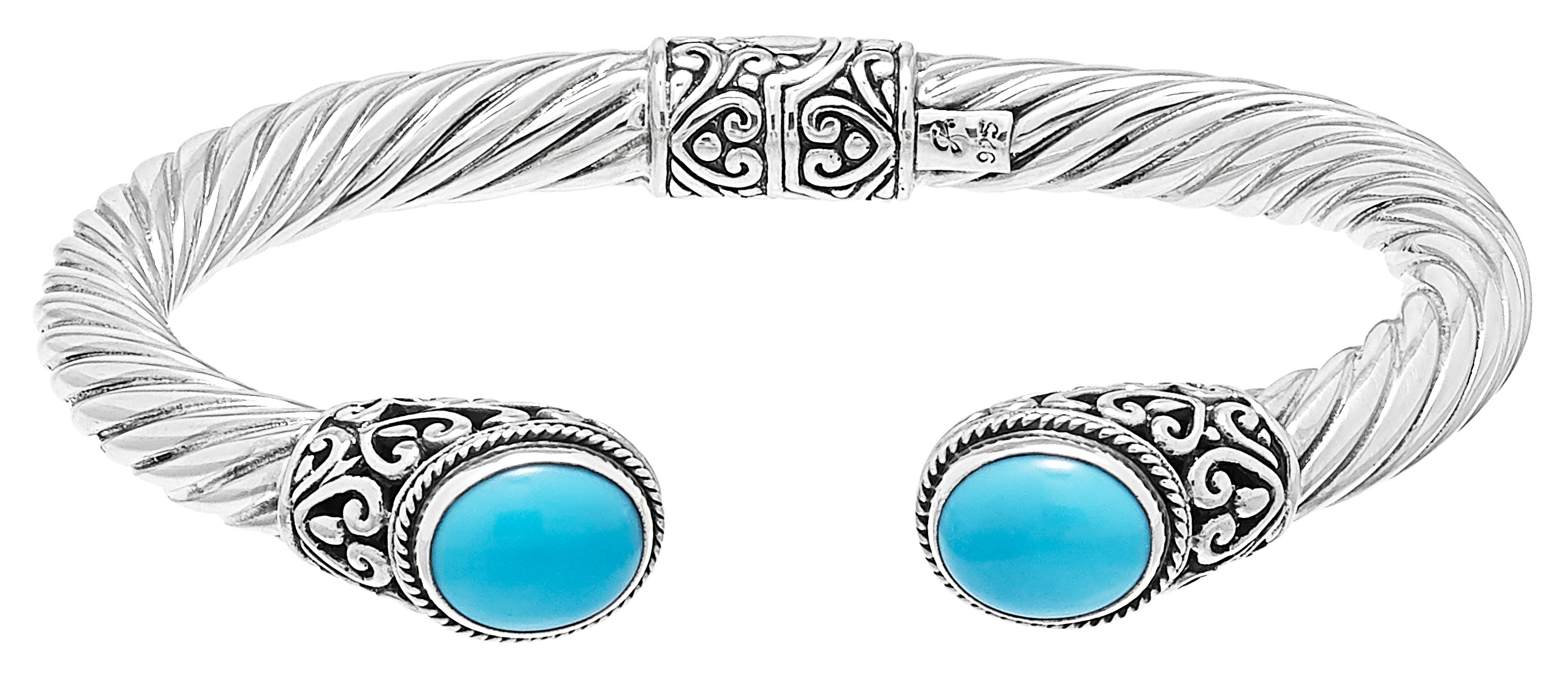 Jewellery - Bracelets - Samuel B Collection Sterling Silver Oval Shaped ...