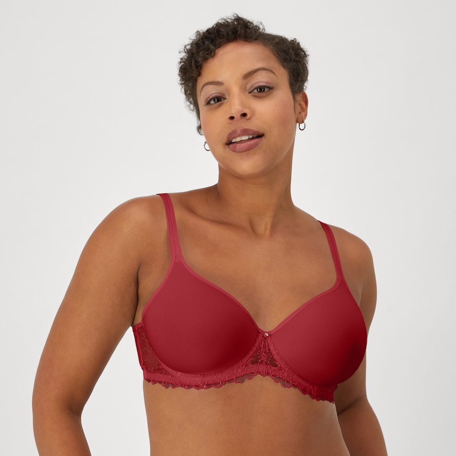 Image 503024_TEABY.jpg, Product 503-024 / Price $29.88, Bali One Smooth Ultra Lite Embroidered Underwire Bra from Bali on TSC.ca's Fashion department