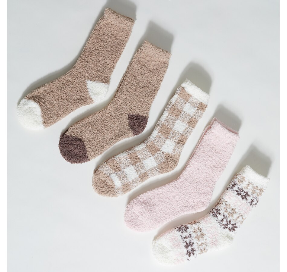 Image 505118_IVR.jpg, Product 505-118 / Price $20.00, Cuddl Duds 5 Pack Ladies Cozy Crew Sock from Cuddl Duds on TSC.ca's Fashion department