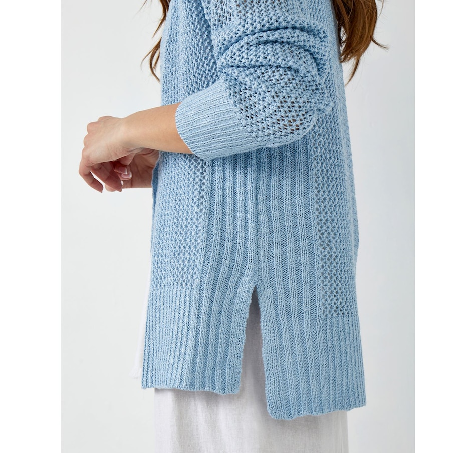 Image 505145_ALTMORE5.jpg, Product 505-145 / Price $54.88, Charlie Paige Long Sleeve V-neck Mesh Cardigan from Charlie Paige on TSC.ca's Fashion department