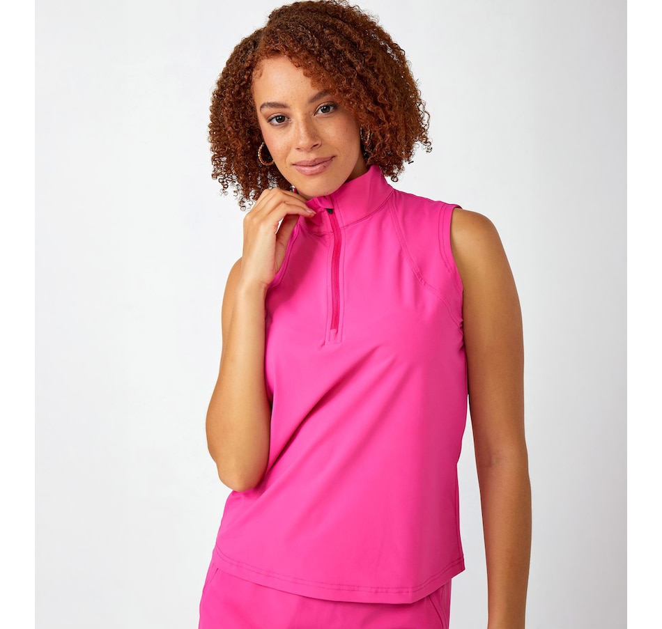 Image 505172_PNK.jpg, Product 505-172 / Price $34.88, Charlie Paige Zip Neck Tank Top from Charlie Paige on TSC.ca's Fashion department