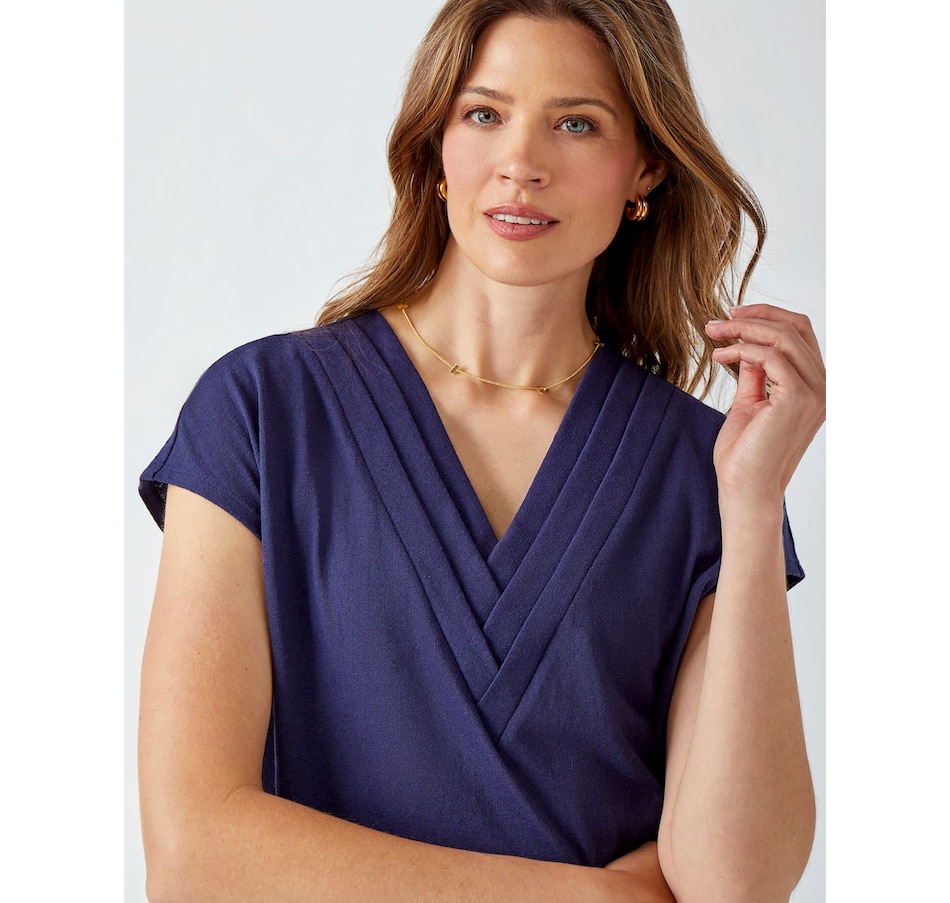 Image 505177_ALTMORE3.jpg, Product 505-177 / Price $24.88, Charlie Paige Elevated Deep V-Tee from Charlie Paige on TSC.ca's Fashion department