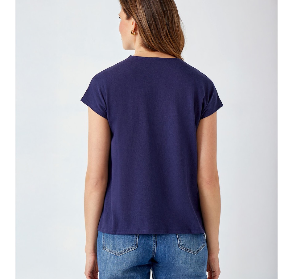 Image 505177_ALTMORE4.jpg, Product 505-177 / Price $24.88, Charlie Paige Elevated Deep V-Tee from Charlie Paige on TSC.ca's Fashion department