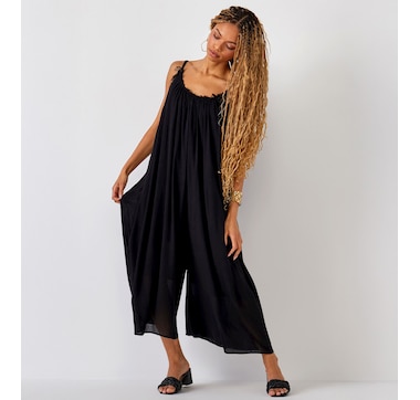 Charlie Paige Cami Krinkle Romper