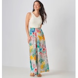 Charlie Paige Elastic Waistband Printed Pant