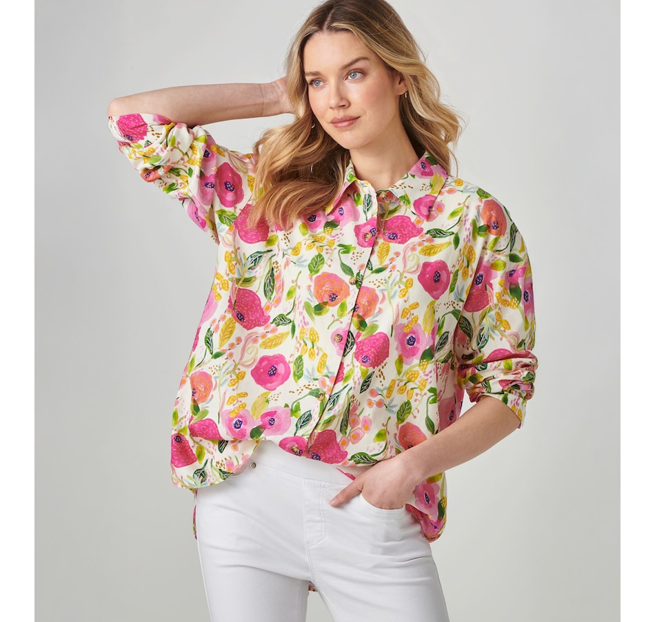 Image 505199_PEAOP.jpg, Product 505-199 / Price $49.88, Charlie Paige Printed Shirt from Charlie Paige on TSC.ca's Fashion department