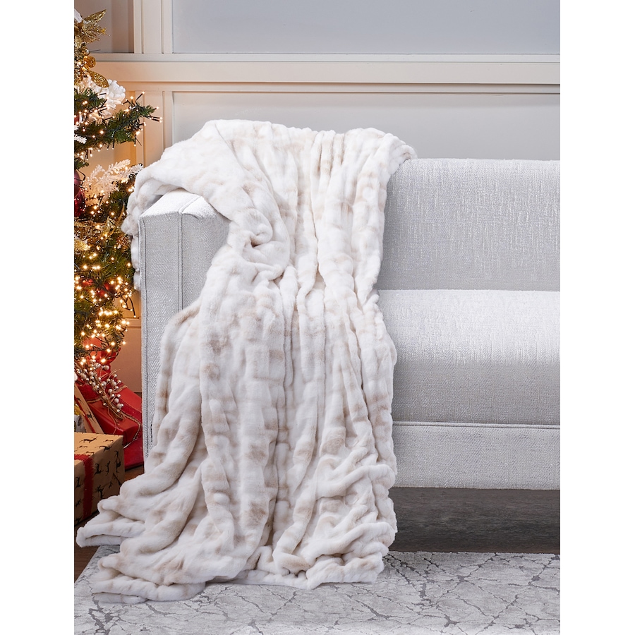 Image 505304_ALTMORE13.jpg, Product 505-304 / Price $158.00, Guillaume Faux Fur 56" x 70" Ruched Throw from Guillaume on TSC.ca's Home & Garden department