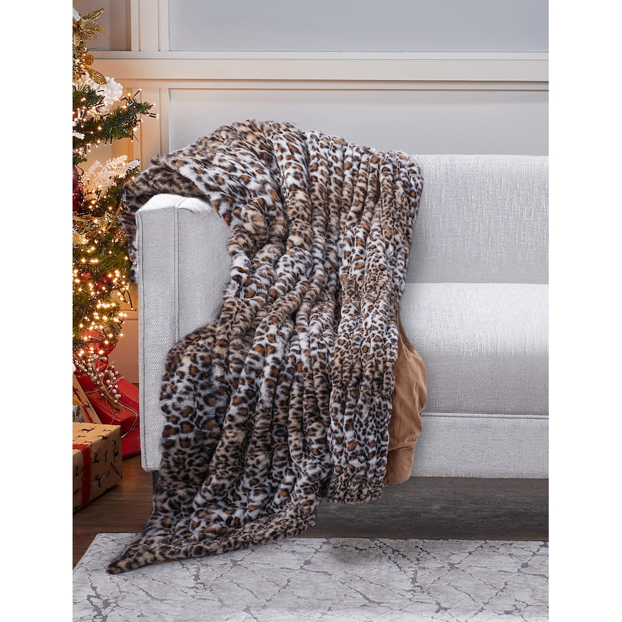 Image 505304_ALTMORE14.jpg, Product 505-304 / Price $158.00, Guillaume Faux Fur 56" x 70" Ruched Throw from Guillaume on TSC.ca's Home & Garden department