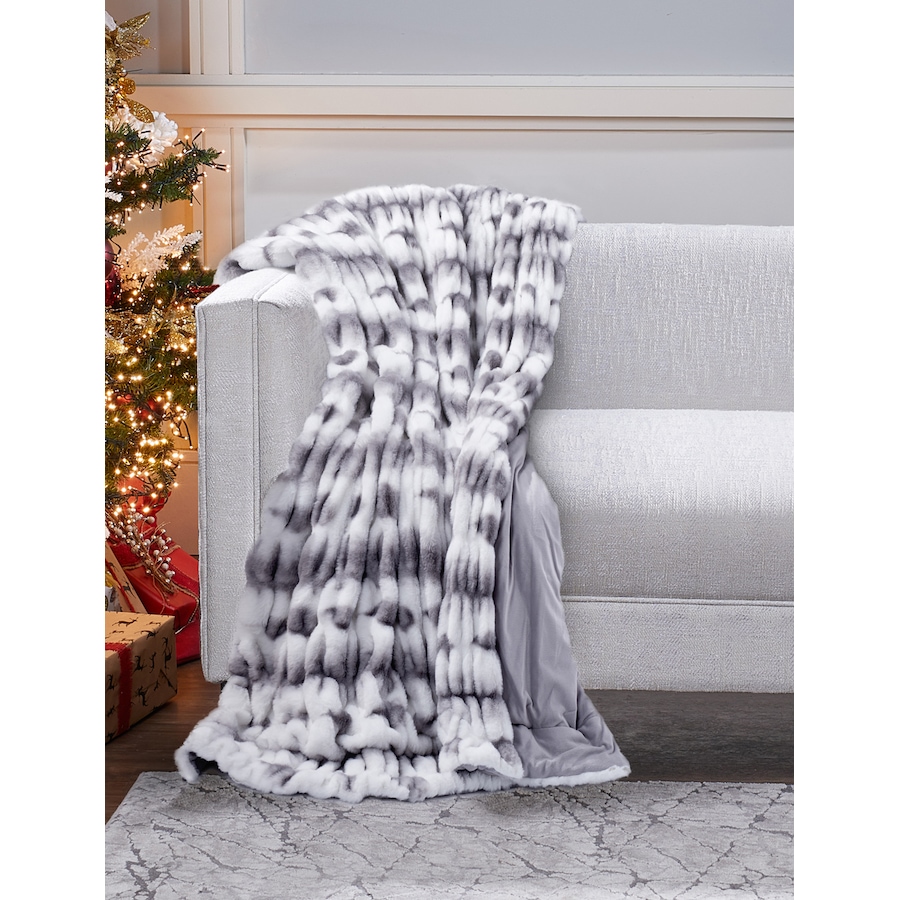 Image 505304_ALTMORE16.jpg, Product 505-304 / Price $158.00, Guillaume Faux Fur 56" x 70" Ruched Throw from Guillaume on TSC.ca's Home & Garden department
