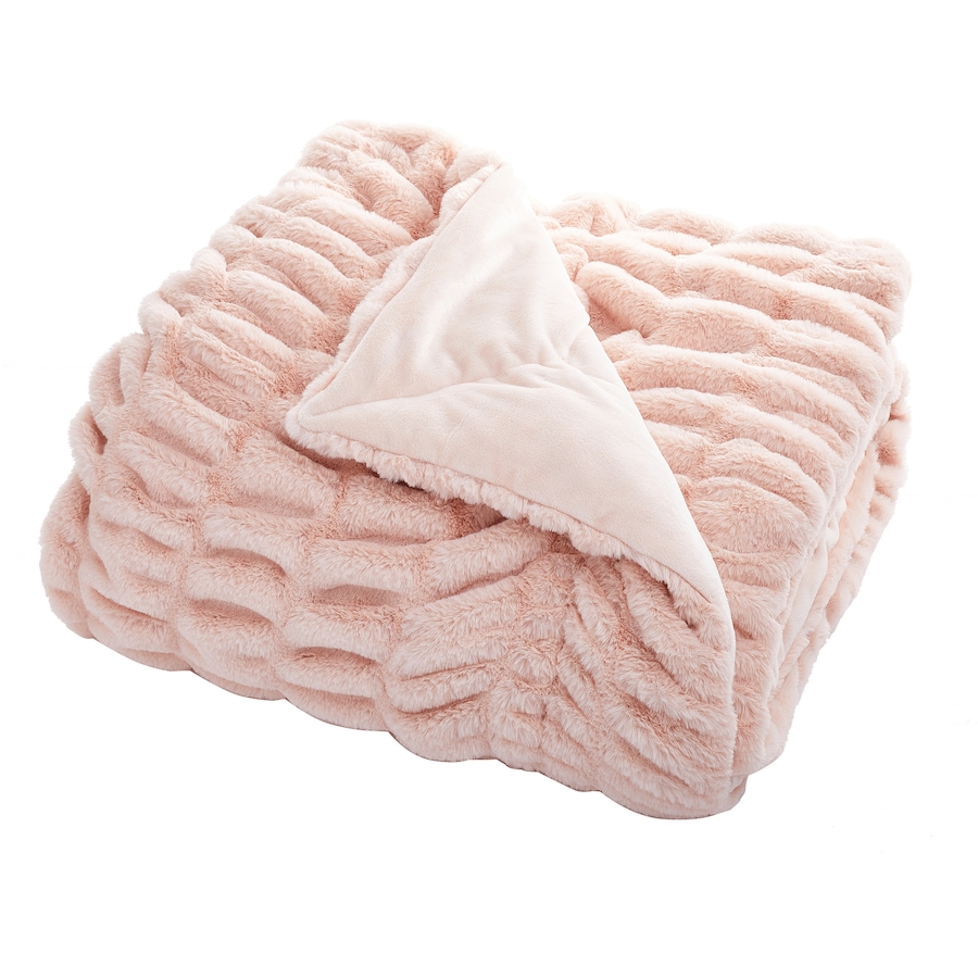 Image 505304_BUH.jpg, Product 505-304 / Price $158.00, Guillaume Faux Fur 56" x 70" Ruched Throw from Guillaume on TSC.ca's Home & Garden department