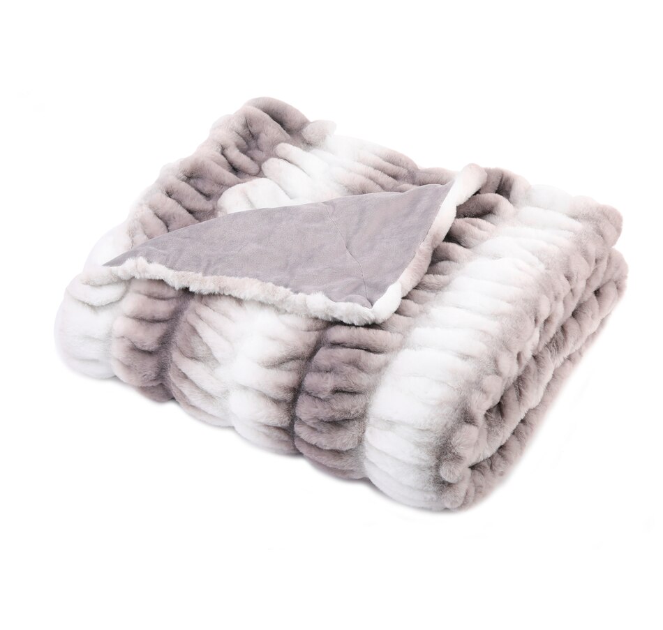 tsc.ca Guillaume Faux Fur 56x70" Ruched Throw
