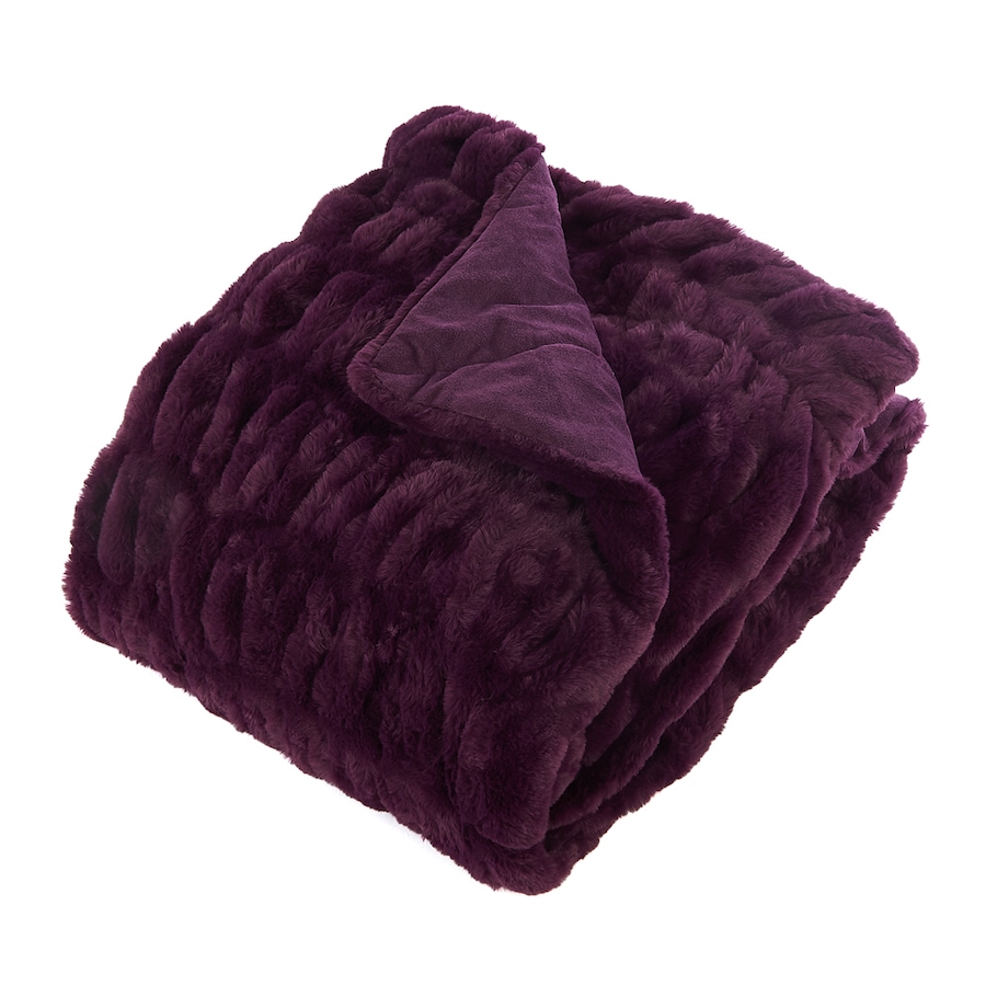 Image 505304_EGB.jpg, Product 505-304 / Price $158.00, Guillaume Faux Fur 56" x 70" Ruched Throw from Guillaume on TSC.ca's Home & Garden department