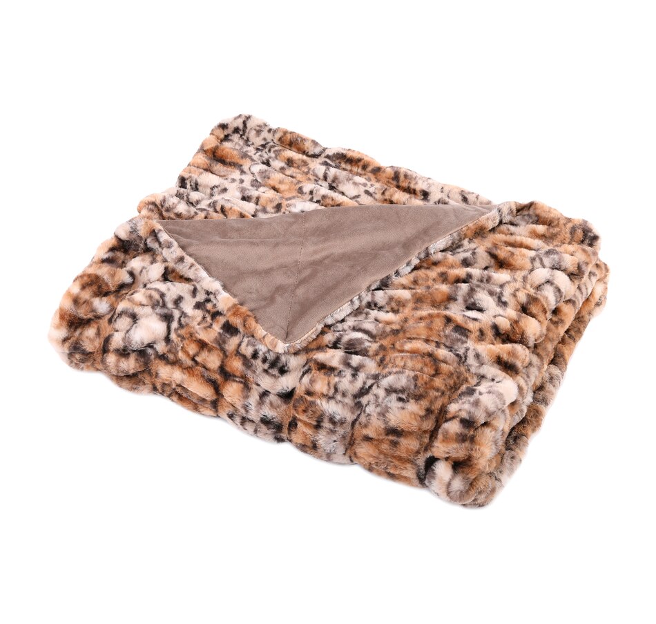 tsc.ca Guillaume Faux Fur 56x70" Ruched Throw