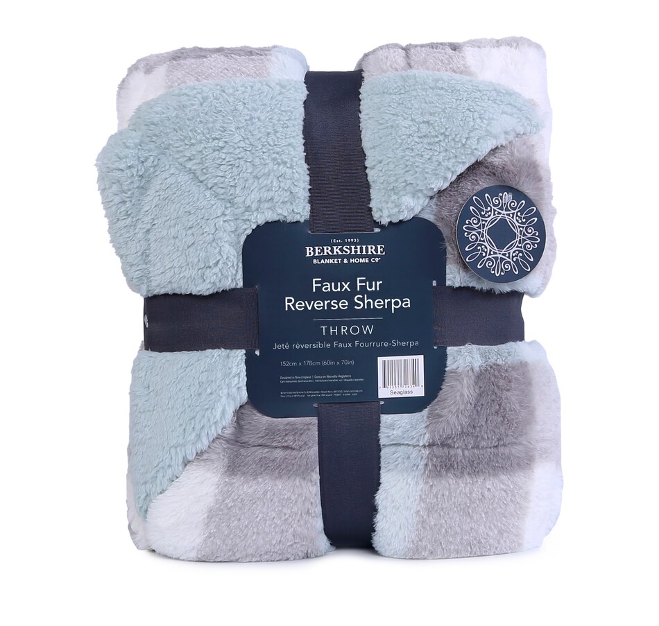 tsc.ca Berkshire Blanket and Home Printed Faux Fur Loftmink Throw