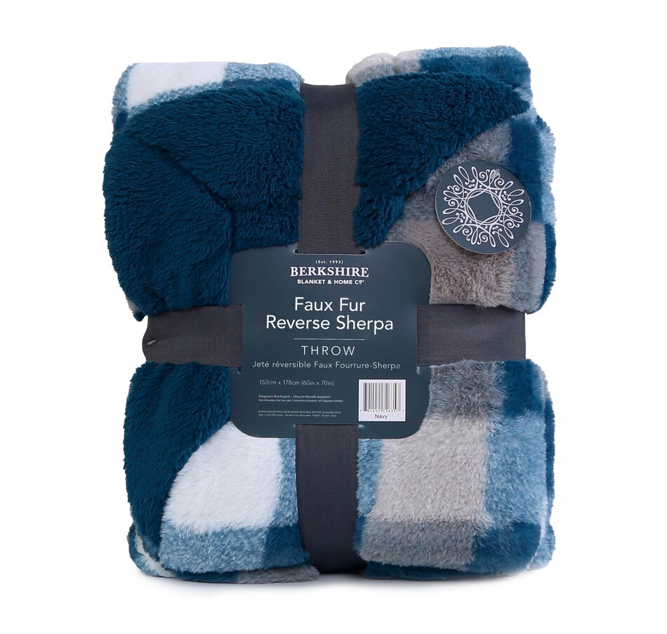 tsc.ca Berkshire Blanket and Home Printed Faux Fur Loftmink Throw