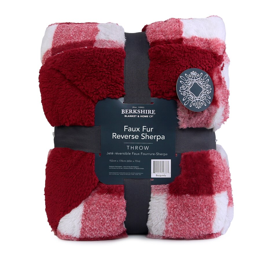 tsc.ca Berkshire Blanket and Home Printed Faux Fur Loftmink Throw