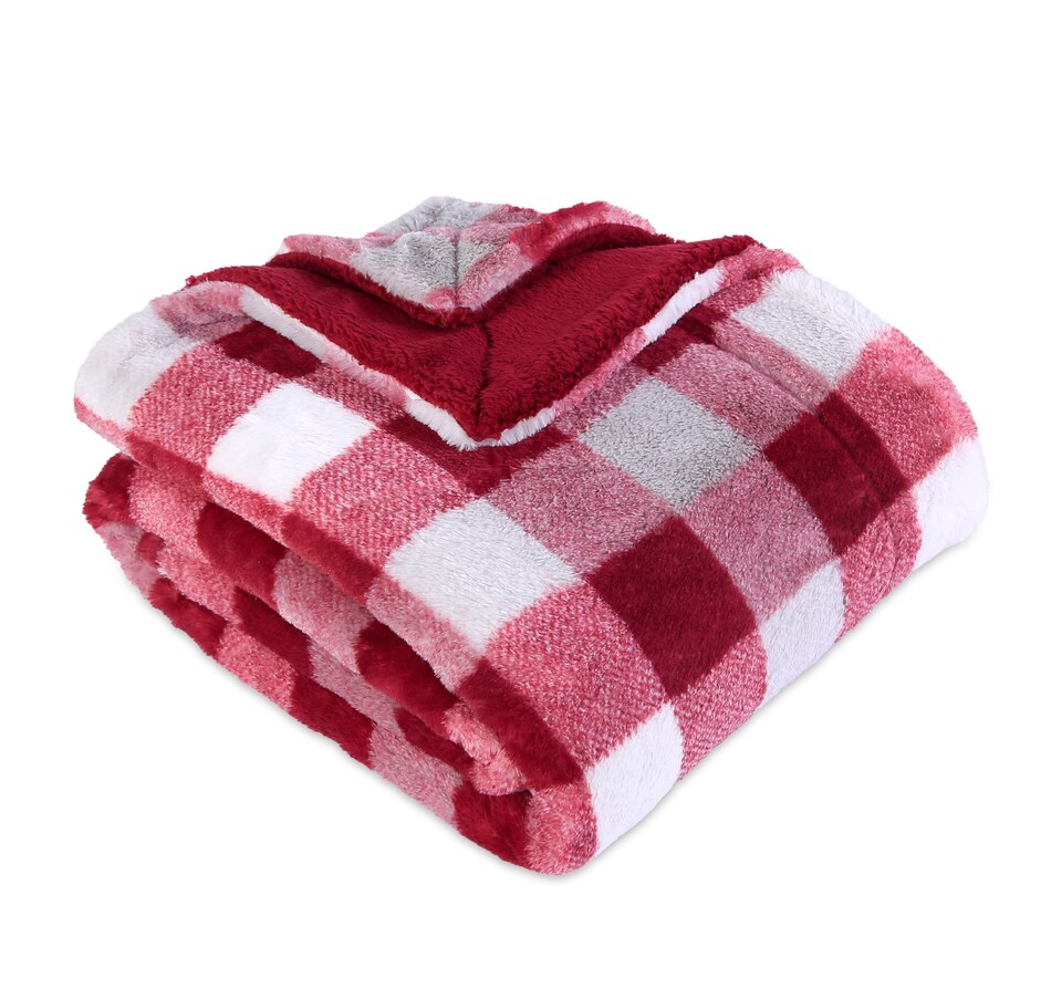 tsc.ca Berkshire Blanket and Home Printed Faux Fur Loftmink Throw
