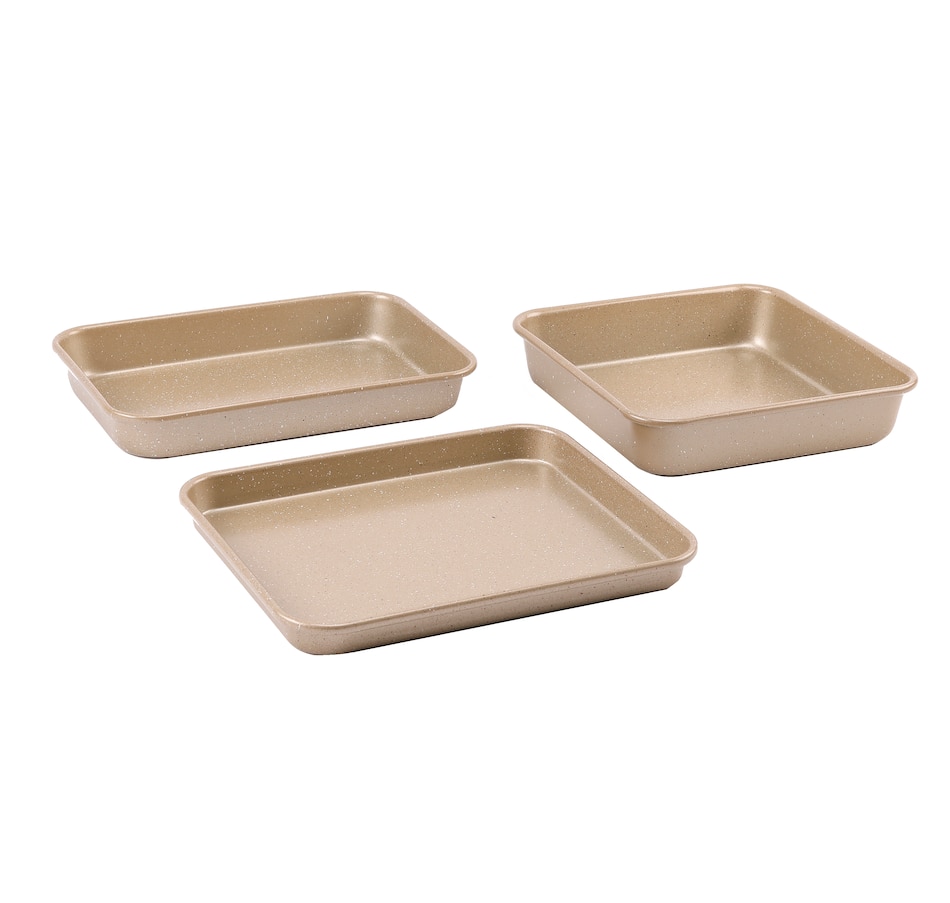 Curtis Stone Dura-Bake 3 Piece Mini Bakeware Set Refurbished Red - ShopStyle