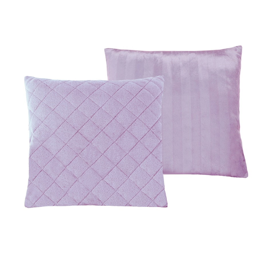 Image 505888_LLC.jpg, Product 505-888 / Price $9.33, St. Clair Plush Embossed Reversible Quilted 18" x 18" Décor Cushion from St. Clair Bedding on TSC.ca's Home & Garden department