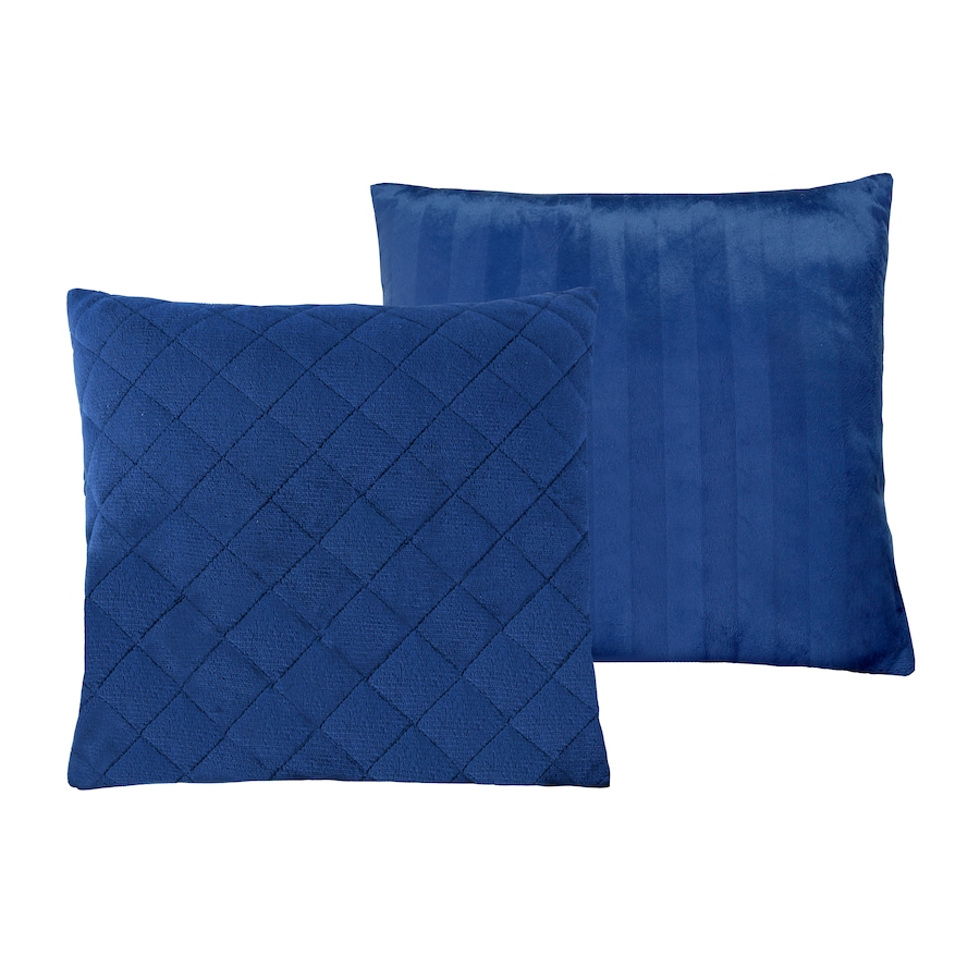 Image 505888_NVY.jpg, Product 505-888 / Price $9.33, St. Clair Plush Embossed Reversible Quilted 18" x 18" Décor Cushion from St. Clair Bedding on TSC.ca's Home & Garden department