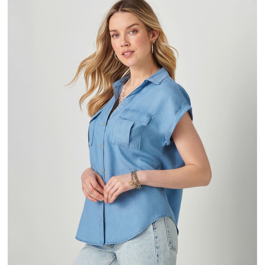 Image 514910_LTB.jpg, Product 514-910 / Price $29.33, Charlie Paige Button Down Top from Charlie Paige on TSC.ca's Fashion department