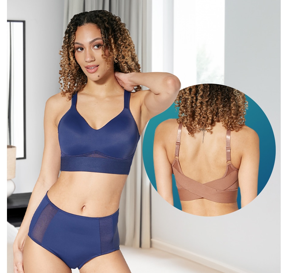 Image 514920_ALTMORE100.jpg, Product 514-920 / Price $70.00, Rhonda Shear Molded Cup Bra with Wrap Back (2-pack) from Rhonda Shear Shapewear on TSC.ca's Clothing & Shoes department