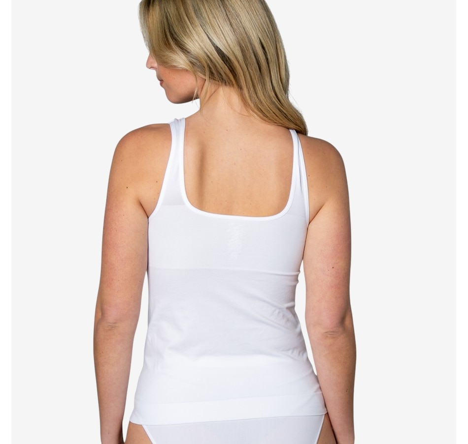 Image 514924_ALTMORE3.jpg, Product 514-924 / Price $34.88, Rhonda Shear Seamless Tank with Lace Inset from Rhonda Shear Shapewear on TSC.ca's Fashion department