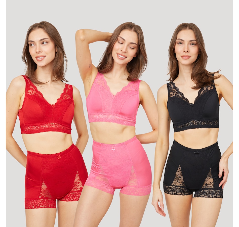 Image 514928_BPRED.jpg, Product 514-928 / Price $39.88, Rhonda Shear Pin Up Bra (3 pack) from Rhonda Shear Shapewear on TSC.ca's Fashion department