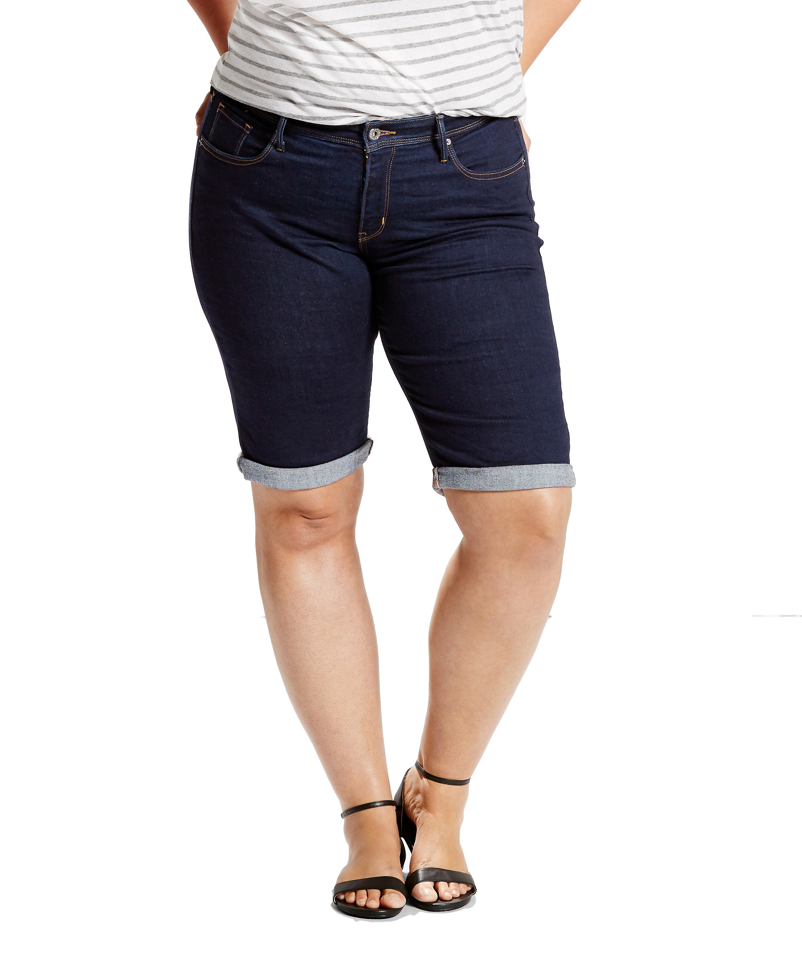 levi's shaping bermuda shorts