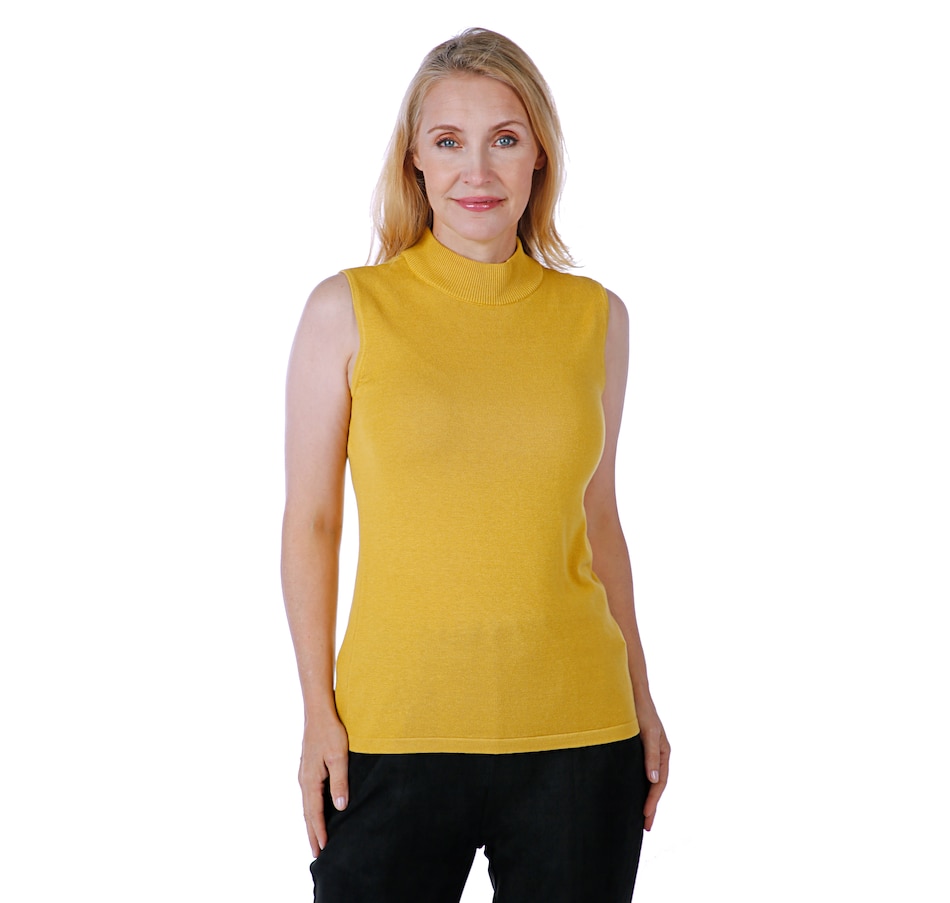Image 520258_MZE.jpg, Product 520-258 / Price $24.33, Joan Rivers Mock Turtleneck Sleeveless Sweater from Joan Rivers on TSC.ca's Clothing & Shoes department