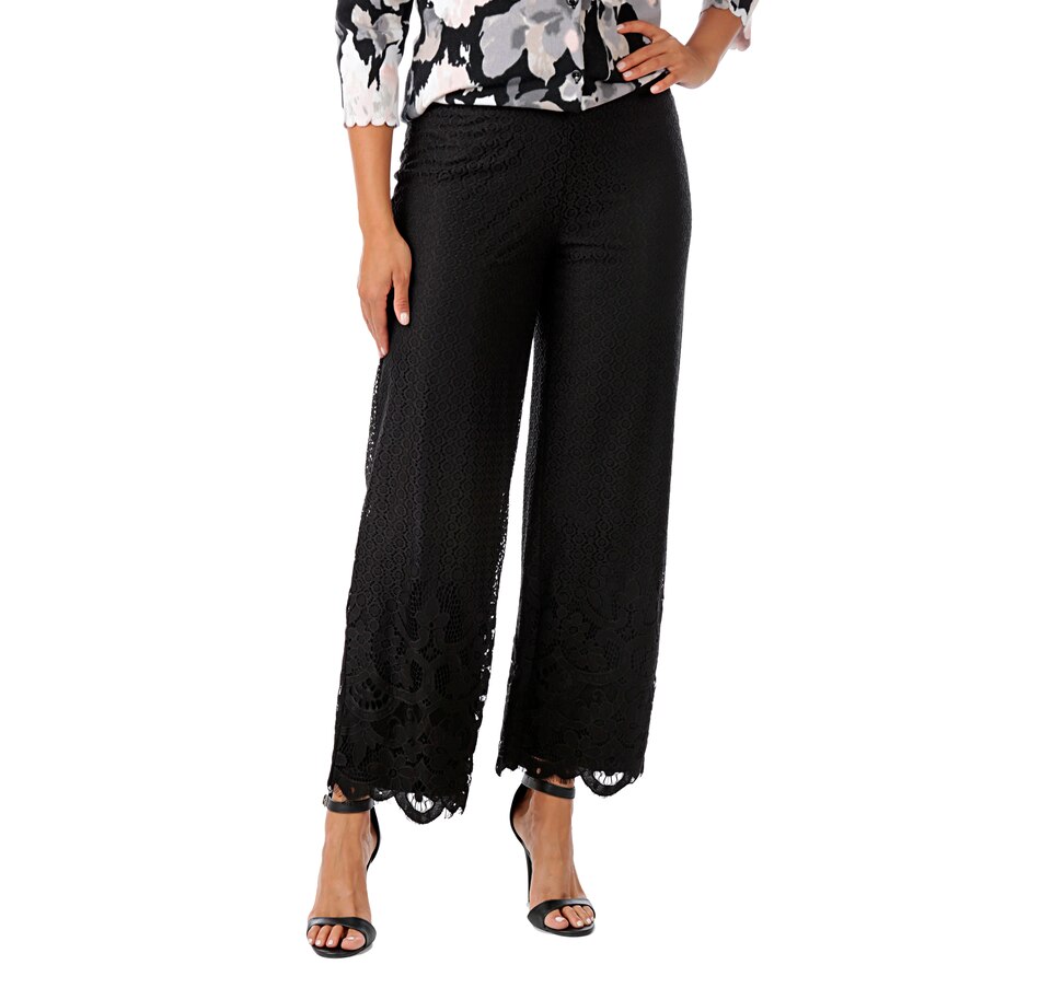 tsc ca isaac mizrahi live knit lace wide leg pant isaac mizrahi live size chart