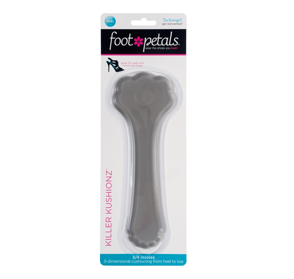 Image 524543_GRY.jpg, Product 524-543 / Price $9.88, Foot Petals Killer Kushionz Technogel 3/4 Gel Insole from Foot Petals on TSC.ca's Shoes department